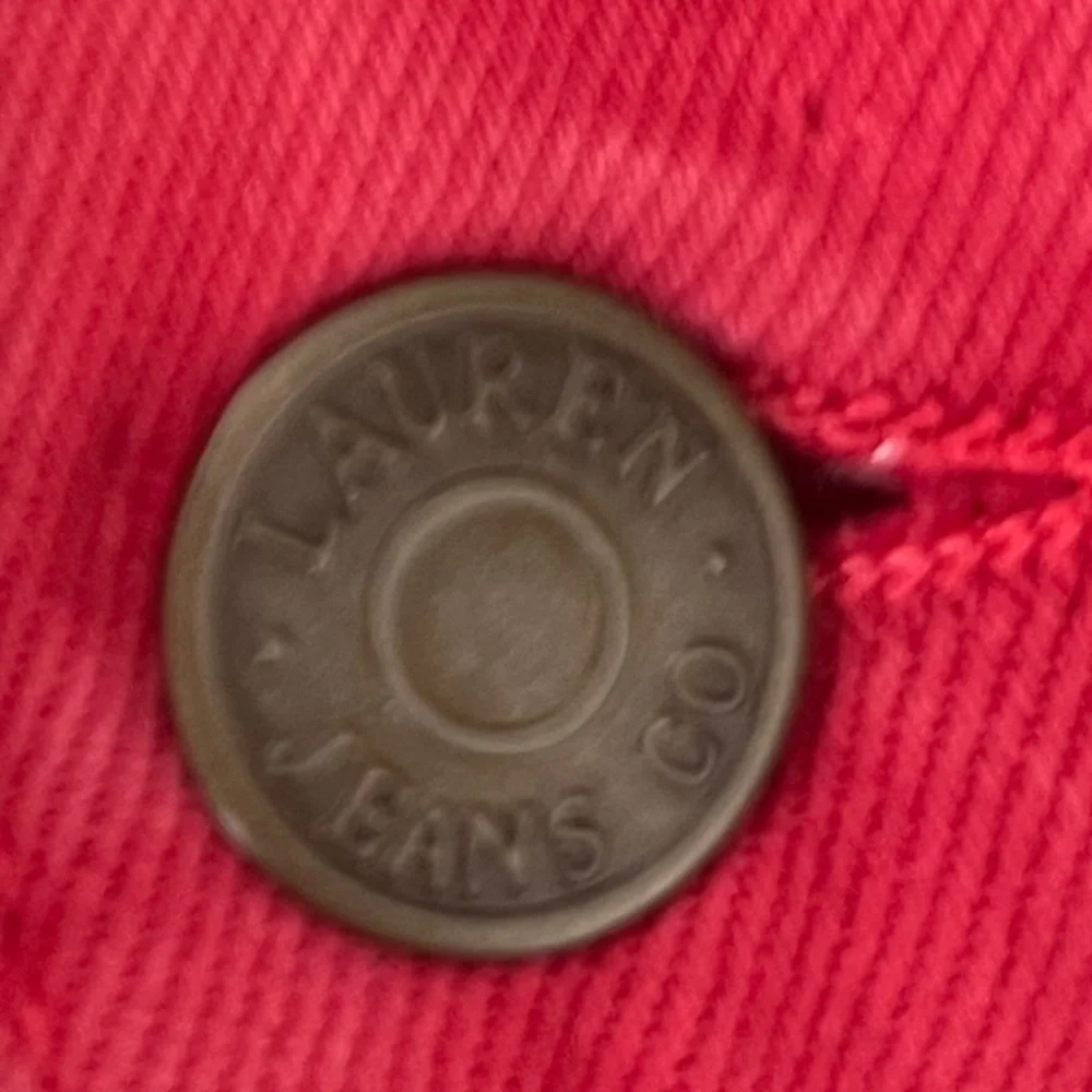Lauren Jeans Co. LRL Women’s Red Modern Straight Cropped Jeans size 12